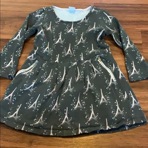 Gymboree Eiffel TowerLong Sleeve Dress - Picture 1 of 4
